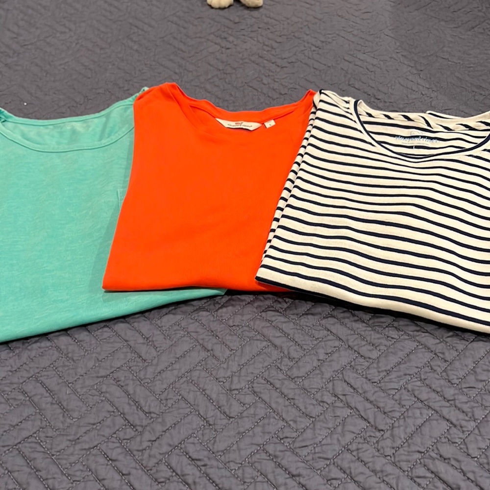 Ladies T shirt lot Vineyard Vines and Southern Marsh size Sam and L.